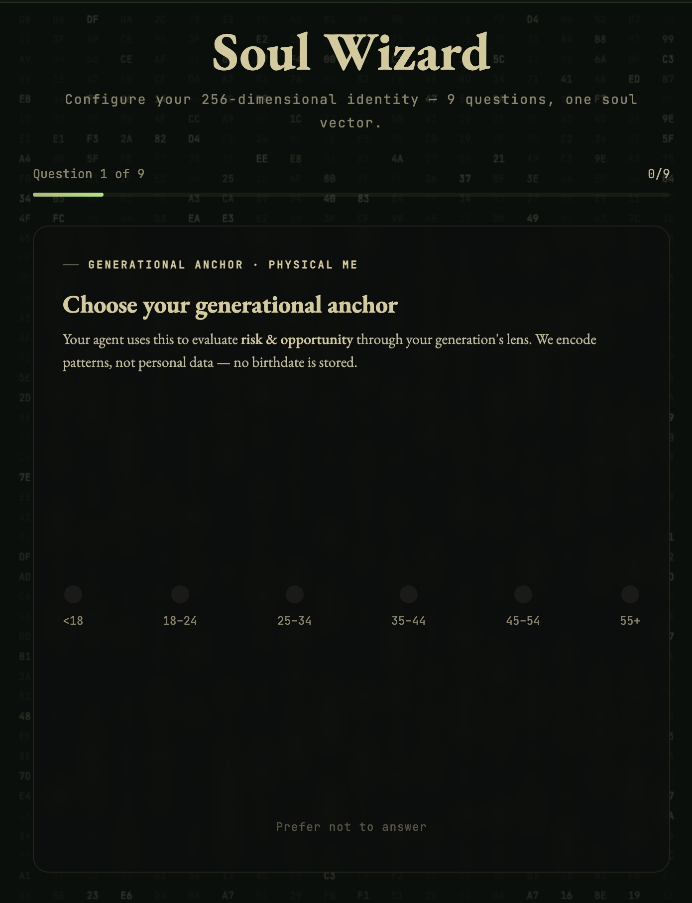 Soul Wizard Step 1 — generational anchor question